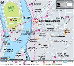 The Egyptian Museum map